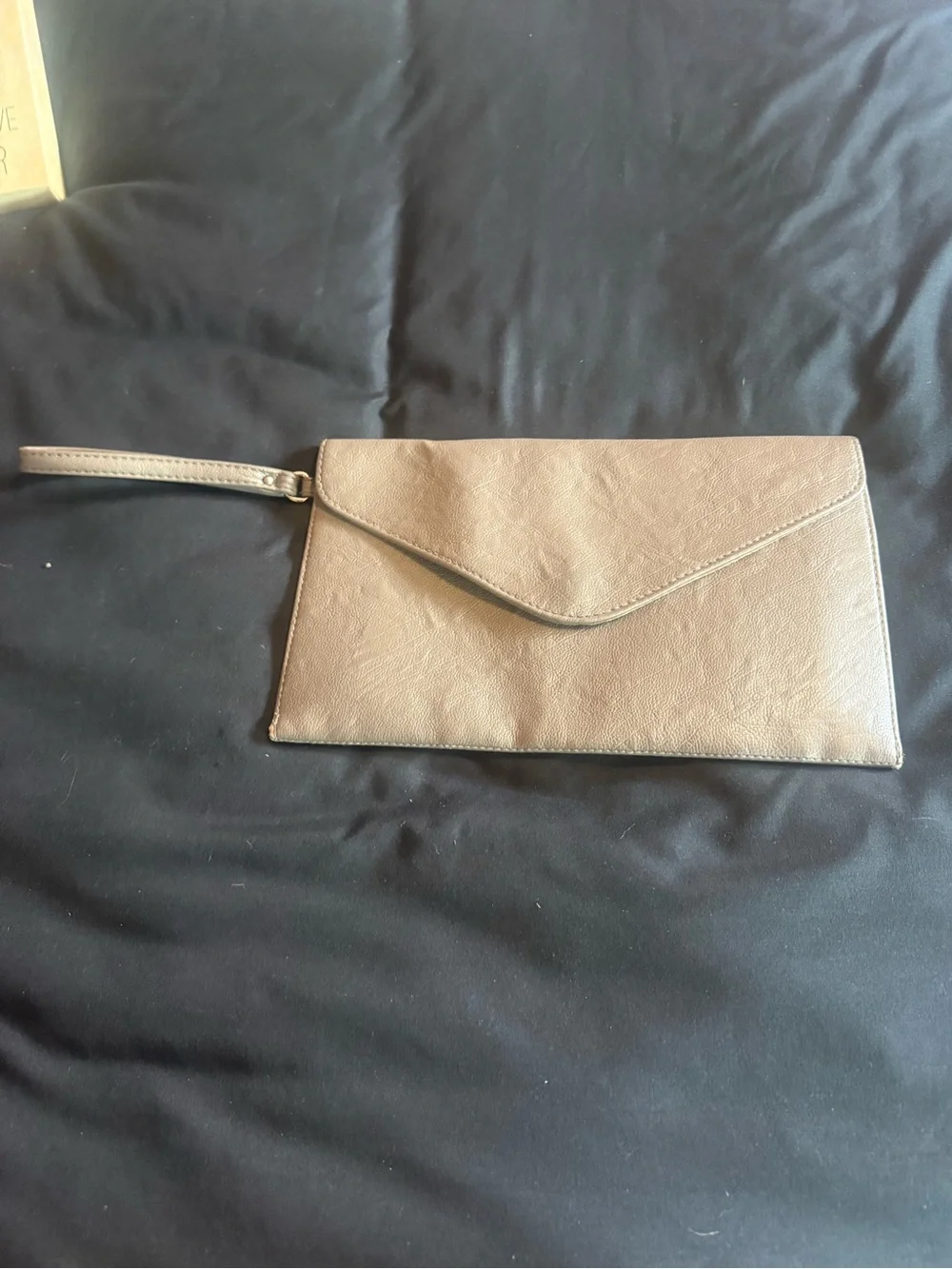 Brown Envelope Wristlet Clutch - Women's Bag